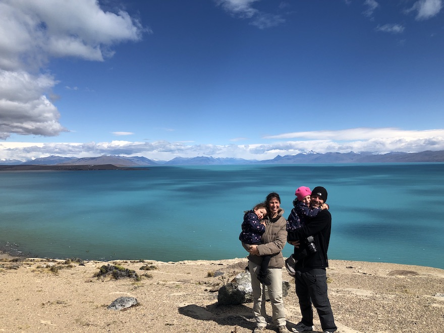 Família no Lago Argentino